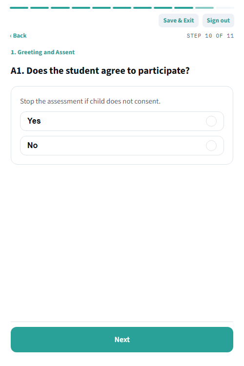 Consent question