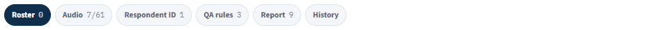 The six configuration tabs